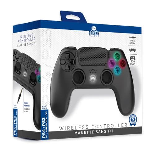Wireless Controller for PS4 with 3,5mm jack slot - LED - Black (PlayStation 4)