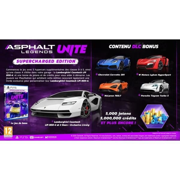 Asphalt Legends Unite - PS5-spel - Supercharged Edition