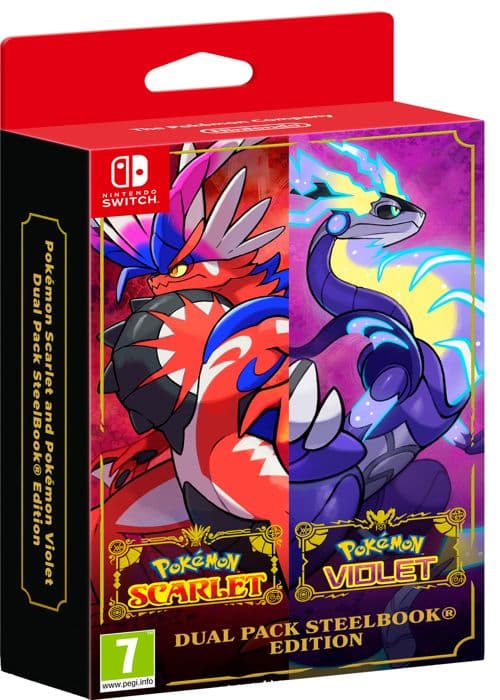POKEMON SCARLET/LILA DUO PACK STÅLBOKSFODRAL /Nintendo Switch