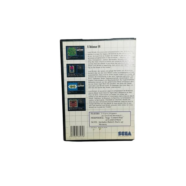 Ultima IV komplett med karta (EUR / MS)