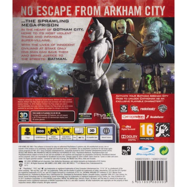 Batman Arkham City Playstation 3 PS3 (Begagnad)