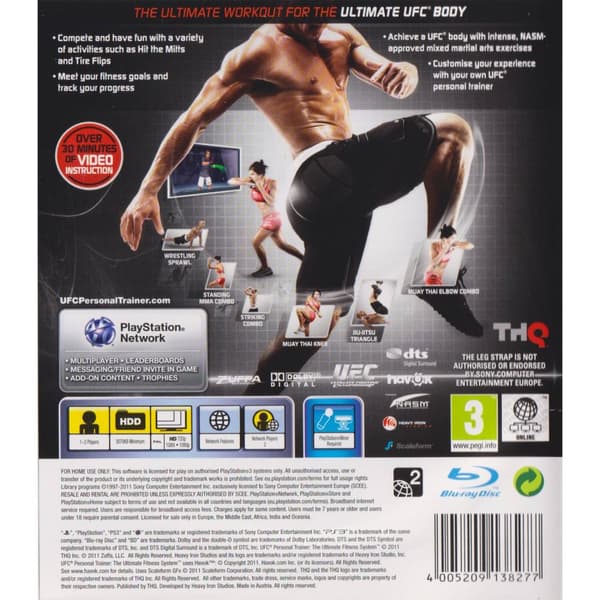 UFC Personal Trainer Playstation 3 PS3 Move (Brugt)