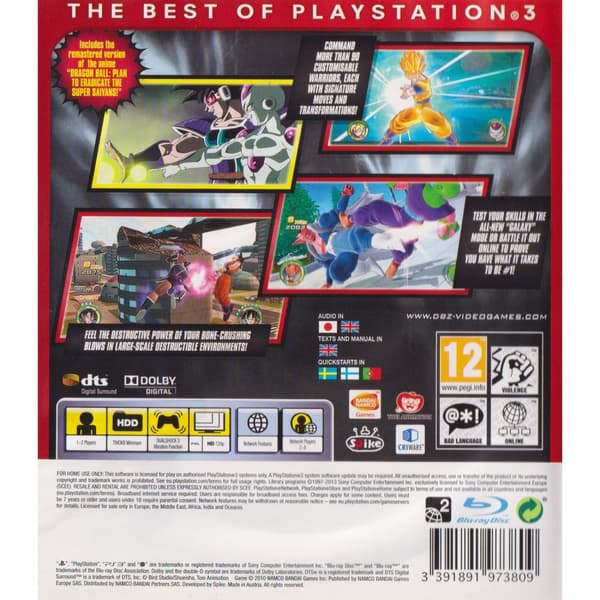 Dragonball Raging Blast 2 Playstation 3 PS3 Essentials (Brugt)