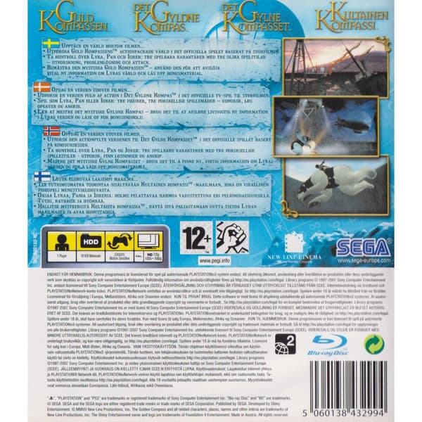 The Golden Compass Playstation 3 PS3 Nordic (Brugt)