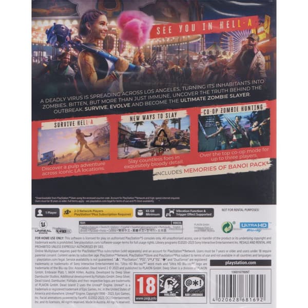 Dead Island 2 Day One Edition Playstation 5 PS5