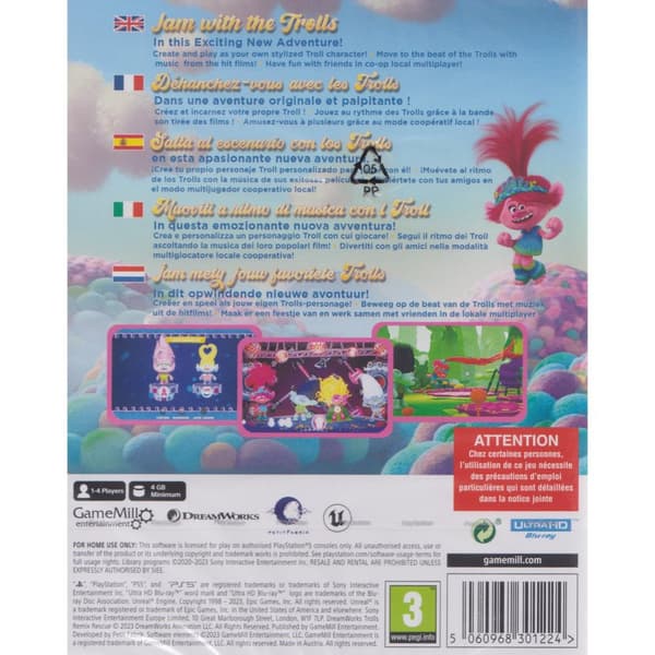 DreamWorks Trolls Remix Rescue Playstation 5 PS5