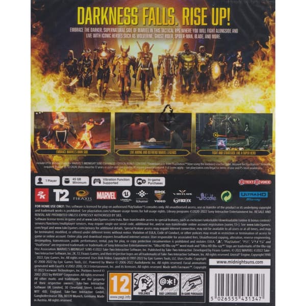 Marvels Midnight Suns Enhanced Edition Playstation 5 PS5