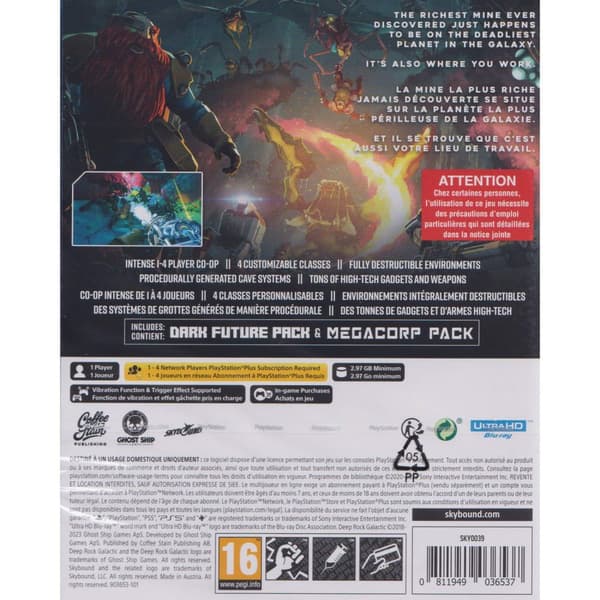 Deep Rock Galactic Playstation 5 PS5