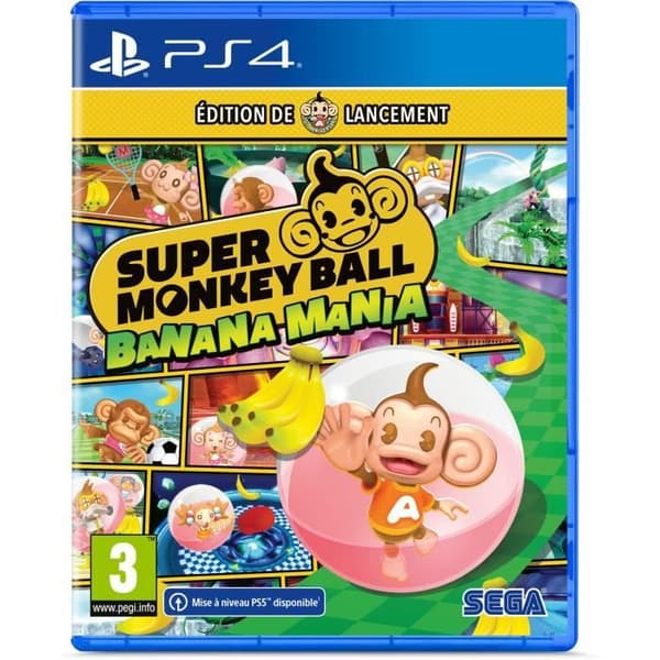 Super Monkey Ball: Banana Mania - Launch Edition PS4-spel - PS5-uppgradering tillgänglig