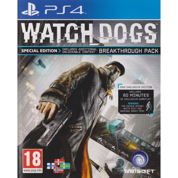 Watch Dogs Special Edition Playstation 4 PS4 Nordic (Brugt)