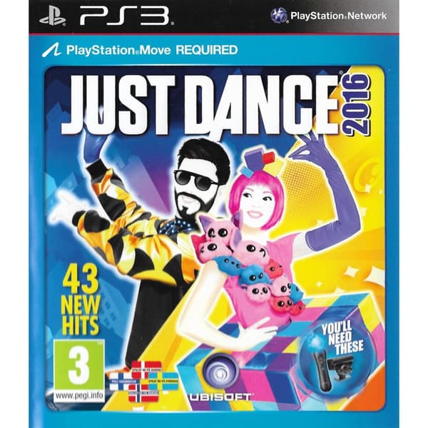 Just Dance 2016 Playstation 3 PS3 Move Nordic (Begagnad)