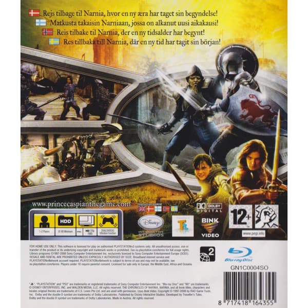 The Cnronicles of Narnia Prince Caspian Playstation 3 PS3 Nordic (Begagnad)
