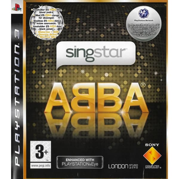 Singstar Abba Playstation 3 PS3 Nordic (Brugt)