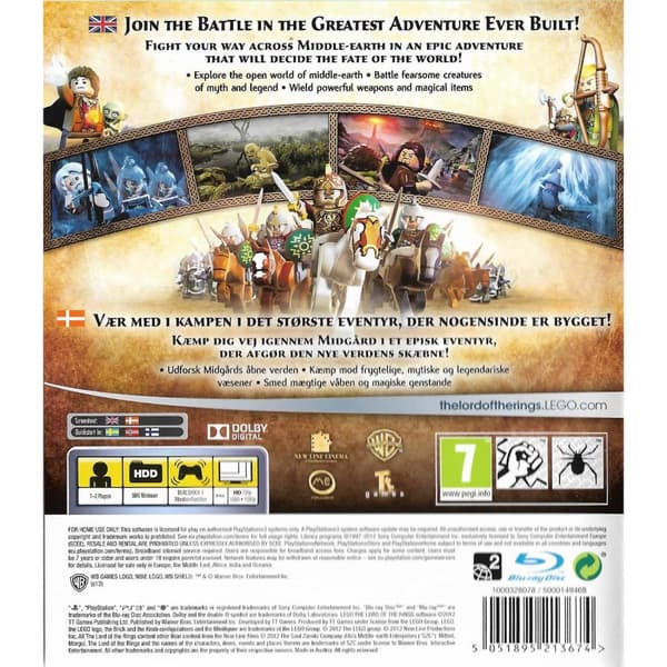 Lego Lord of the Rings Playstation 3 PS3 (Begagnad)