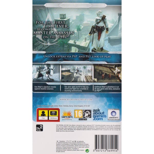 Assassins Creed Bloodlines Playstation Portable PSP Bundle Copy (Begagnad)