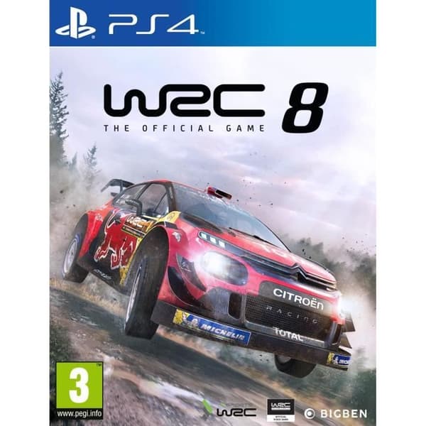 WRC 8 FIA World Rally Championship PS4-spel- USED