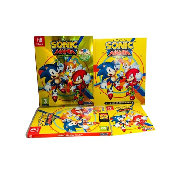 Sonic Mania Plus med artbook och slipcover BEG SCN