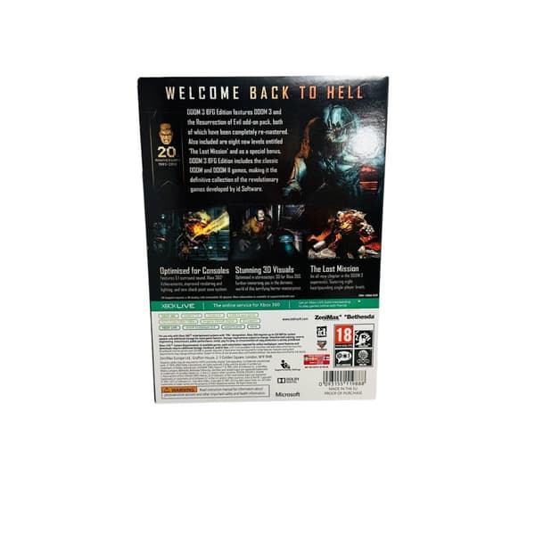 DOOM 3 BFG Edition med sleeve  (Pal Xbox360)