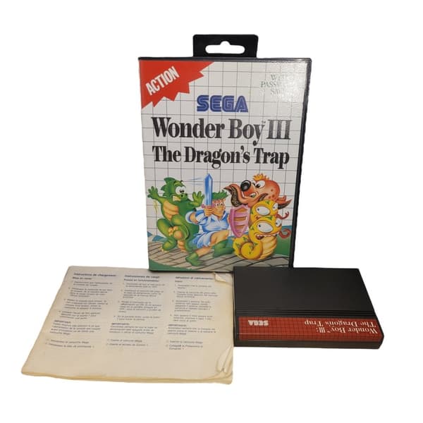 Wonder Boy III: The Dragons Trap (EUR / MS inget omslag på manual)
