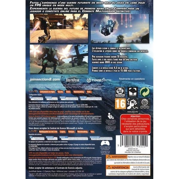SEKTION 8 / PC DVD-ROM Spel