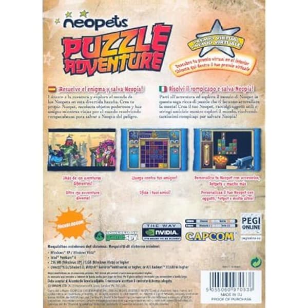 Neopets pusselspel: Pusseläventyr PC - Standardutgåva - PC-plattform - DVD