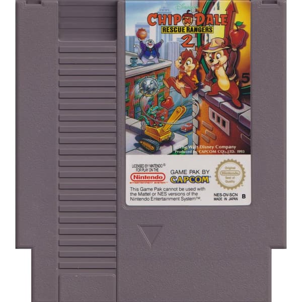 Chip n Dale Rescue Rangers 2 Nintendo NES SCN (Brukt)