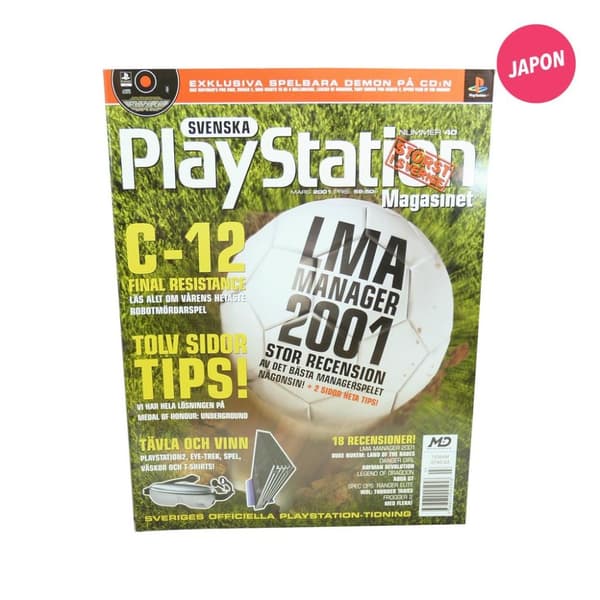 Svenska Playstation Magasinet Nr 40 (Mars 2001) LMA Manager C-12 mfl