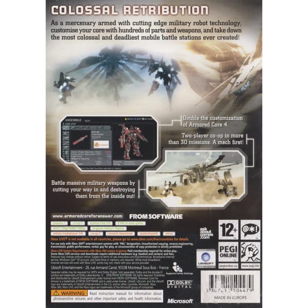 Armored Core For Answer Xbox 360 (Brugt)