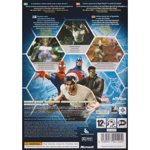 Marvel Ultimate Alliance Xbox 360 Nordic (Käytetty)