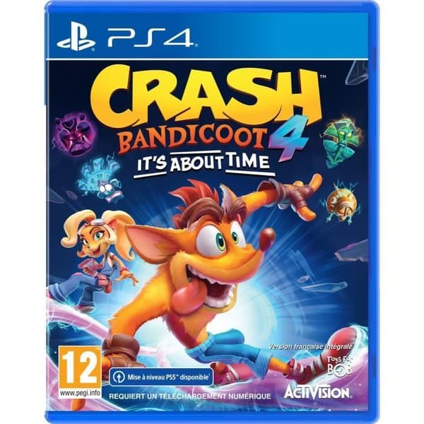 Crash Bandicoot 4: It's About Time PS4-spel (gratis uppgradering för PS5)- USED