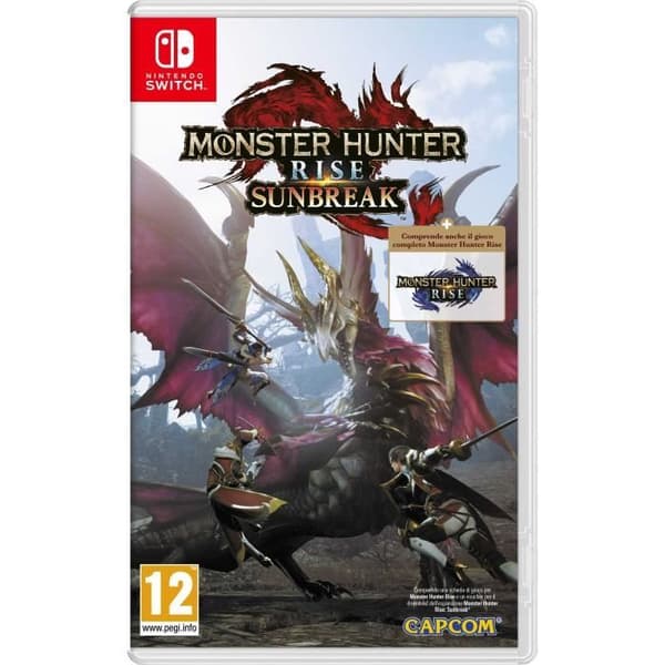 Nintendo Switch-spel - Monster Hunter Rise Sunbreak Set - Standard+DLC - Capcom - Flerspelarläge - PEGI 12+