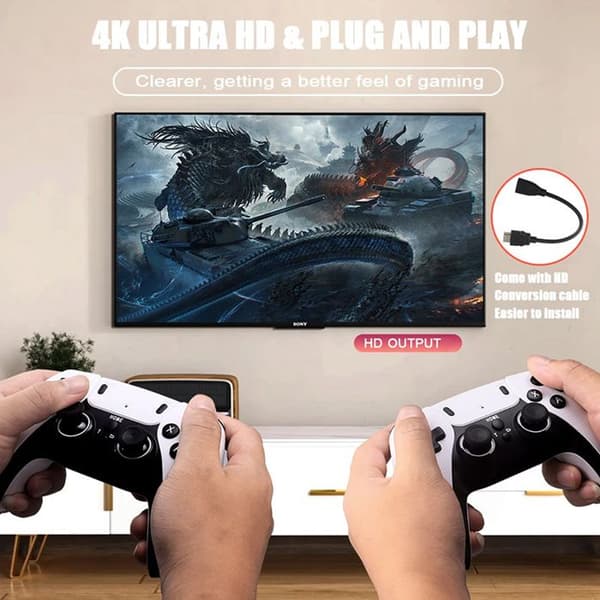 Spelkonsol - Arhatreya - HD 4K - Trådlös - 256 GB - 58000 spel