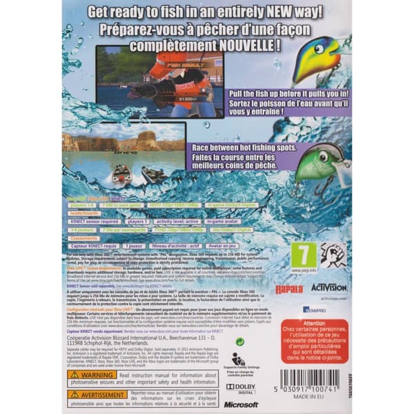 Rapala for Kinect Xbox 360 Kinect (Brugt)