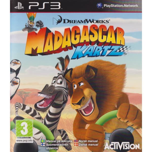 Madagascar Kartz Playstation 3 PS3 Nordic (Begagnad)