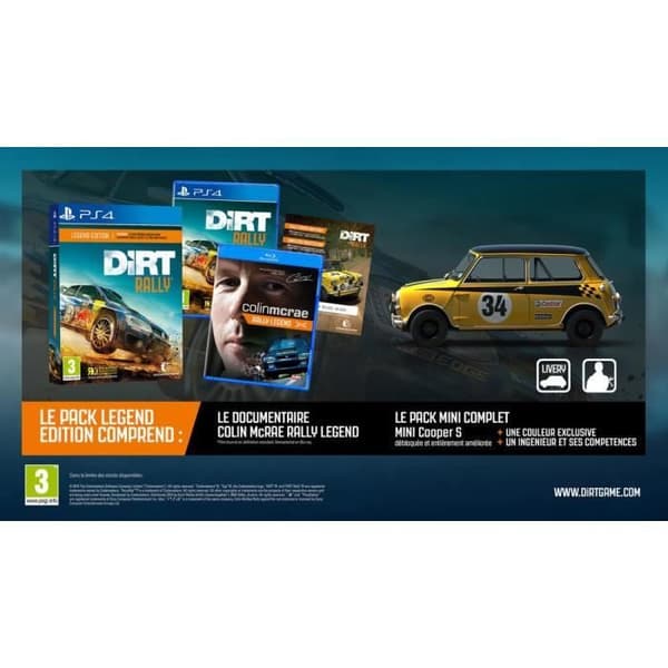 Dirt Rally Legend Edition PS4-spel- USED