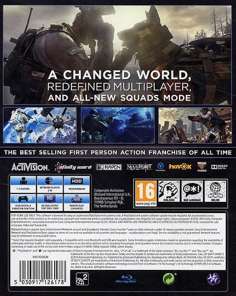 Call of Duty: Ghosts (PS4) (Fyndvara)