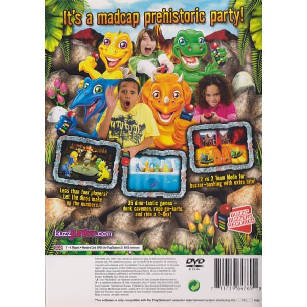 Buzz Junior Dino Den Playstation 2 PS2 (Brukt)