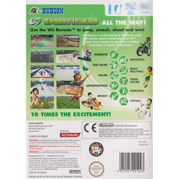 Sports Island Nintendo Wii (Käytetty)