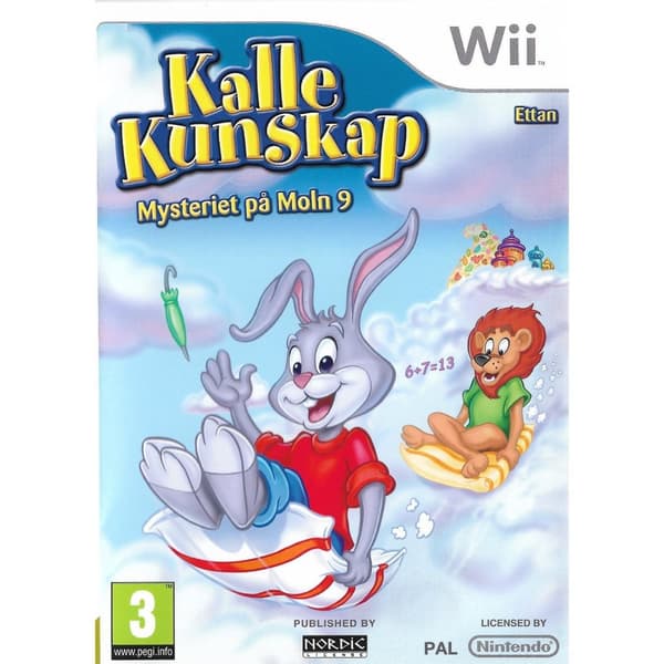 Kalle Kunskap Ettan Mysteriet på Moln 9 Nintendo Wii Swedish (Brukt)
