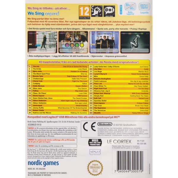 We Sing Encore Nintendo Wii Swedish (Begagnad)