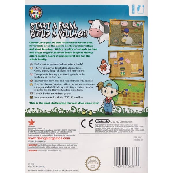 Harvest Moon Magical Melody Nintendo Wii (Brukt)