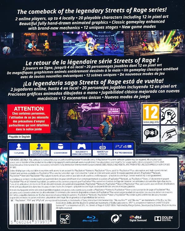 NY! Streets of Rage 4 Anniversary Edition (EUR PS4)