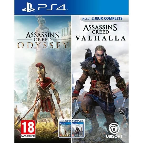 Assassin's Creed Odyssey + Assassin's Creed Valhalla - PS4-spel - Sammanställning