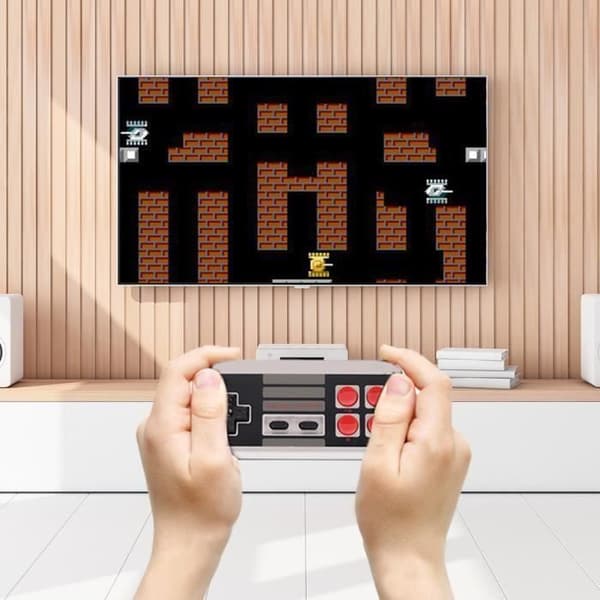Two Key NES-spelkonsol - (600 spel) HDMI HD (EU-förordning) Y01244