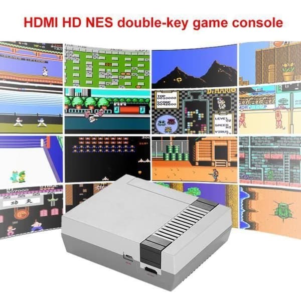 Two Key NES-spelkonsol - (600 spel) HDMI HD (EU-förordning) b20307