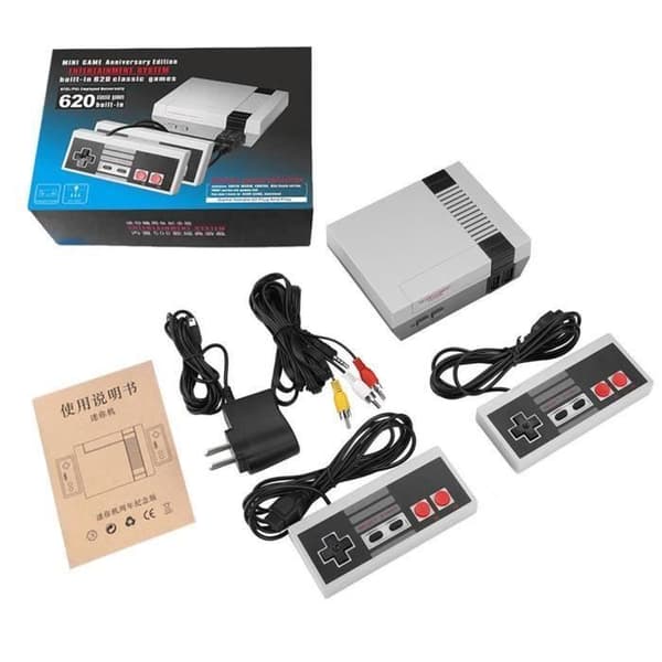 4 Key Retro Game Console Inbyggd 620 klassiska spel för NES EU Y00976