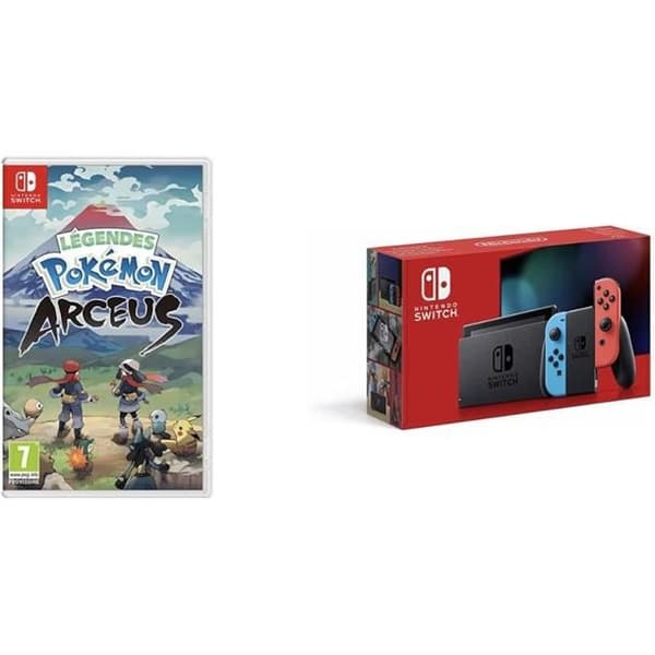 Pack konsol Nintendo Switch + Legends Pokemon Arceus + Nintendo Eshop-kort 3 månader