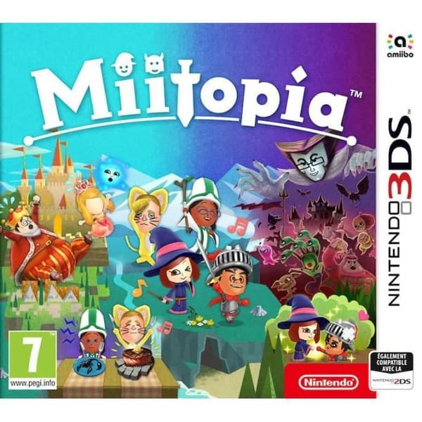 Miitopia 3DS-spel + 1 nyckelring + 1 figur