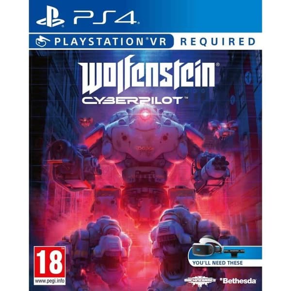 WOLFENSTEIN CYBERPILOT FPS Shooter för PS4 med Playstation VR-kompatibilitet - Ny boxad version