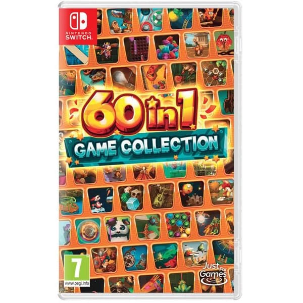 Samling av 60 Nintendo SWITCH-spel - 60 i 1 Spelsamling - Strategi - Flera spelare - PEGI 7+